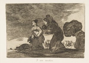 Plate 45 from The Disasters of War: And t..., 1810 published 1863 by Francisco de Goya