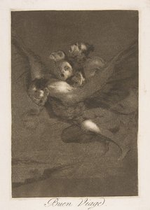 Bon Voyage (Plate 64 from Los Caprichos) by Francisco de Goya
