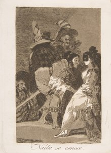 Plate 6 from Los Caprichos: Nobody Knows Himself, 1799
