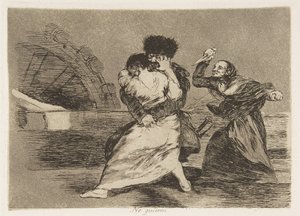 Plate 9 from The Disasters of War: They d... by Francisco de Goya