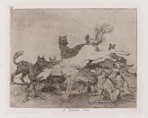 He Defends Himself Well, Plate 78 from The Disasters of War
