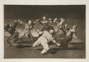If Marion Will Dance, then She Has To Take the Consequences (pl. 12 from the series Los proverbios) by Francisco de Goya