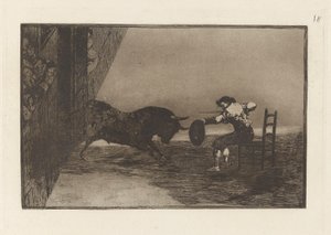 The Daring of Martincho in the Ring at Saragossa, Plate 18 from La tauromaquia by Francisco de Goya