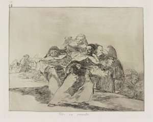Everything is Topsy-Turvy, Plate 42 from the series The Disasters of War by Francisco de Goya