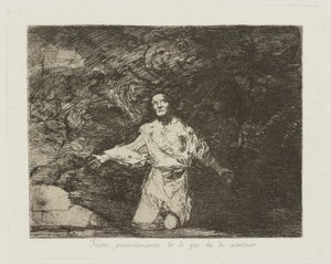 Sad Forebodings of What Is Going To Happen, Plate 1 from the Series The Disasters of War by Francisco de Goya