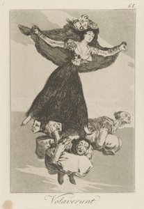 They Have Flown, plate 61 from the series Los caprichos