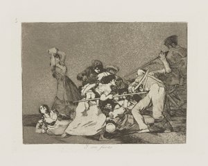And They Are Like Wild Beasts, Plate 5 from the Series The Disasters of War