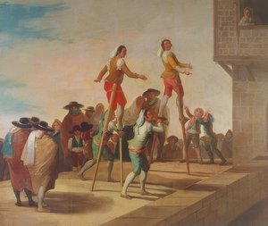 The Stilts (Los Zancos) by Francisco de Goya