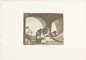 Bitter to be Present, plate 13 from The Disasters of War by Francisco Jose de Goya y Lucientes
