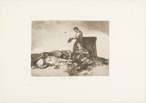 Cruel tale of woe!, plate 48 from The Disasters of War