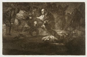God Creates Them and They Gather (Los Proverbios 18) by Francisco Jose de Goya y Lucientes