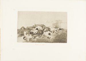 Even Worse (plate 22 from The Disasters of War) by Francisco Jose de Goya y Lucientes