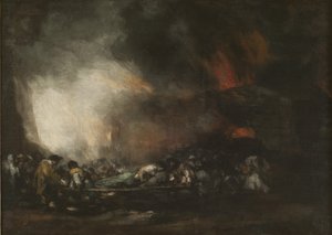 Fire of a Hospital by Francisco Jose de Goya y Lucientes