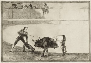 Pedro Romero killing the halted bull. Plate 30 of 