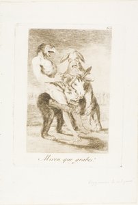 Look How Solemn They Are!, plate 63 from Los Caprichos