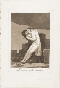 Love and Death, plate ten from Los Caprichos