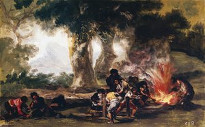 Manufacture of balls in the Sierra de Tardienda by Francisco de Goya