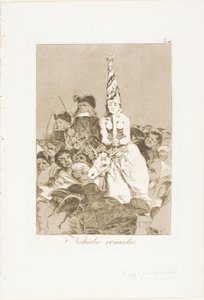 Nothing Could Be Done About It, plate 24 from Los Caprichos by Francisco Jose de Goya y Lucientes