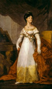 Portrait of Queen of Spain Mary Louise of Bourbon Parma (1751-1819)