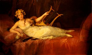 Portrait of the 10th Marquesa de Santa Cruz as the Muse, Euterpe