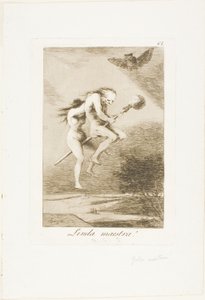 Pretty Teacher!, Plate 68 from Los Caprichos by Francisco Jose de Goya y Lucientes