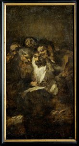 Reading, also The Politicians by Francisco Jose de Goya y Lucientes