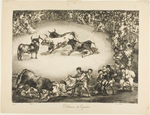Spanish Entertainment, from The Bulls of Bordeaux by Francisco Jose de Goya y Lucientes