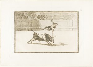 The Agility and Audacity of Juanito Apinani in the Ring at Madrid, Plate 20 from The Art of Bullfighting by Francisco Jose de Goya y Lucientes