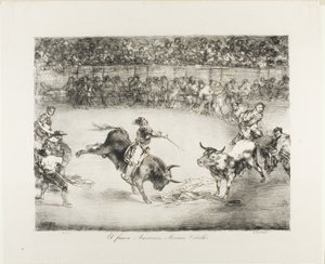 The Famous American, Mariano Ceballos, from The Bulls of Bordeaux by Francisco Jose de Goya y Lucientes