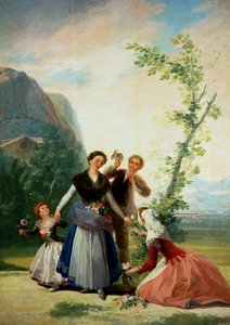 The Florists or Spring by Francisco de Goya