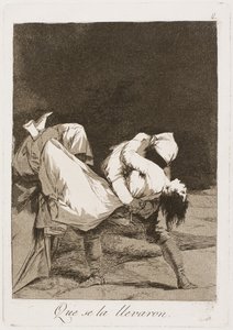 They Carried Her Off!, plate eight from Los Caprichos by Francisco de Goya