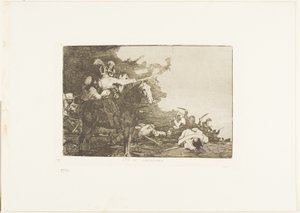 They Do Not Agree, Plate 17 from The Disasters of War by Francisco Jose de Goya y Lucientes