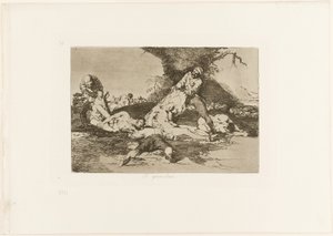 They Make Use of Them, plate 16 from The Disasters of War by Francisco Jose de Goya y Lucientes