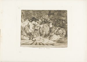 Truth Has Died, plate 79 from The Disasters of War by Francisco Jose de Goya y Lucientes