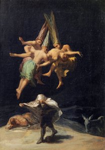 Witches in Flight by Francisco de Goya