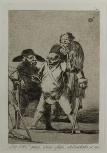 You understand? ... well, as I say... eh! Look out! otherwise..., plate 76, from Los Caprichos by Francisco Jose de Goya y Lucientes