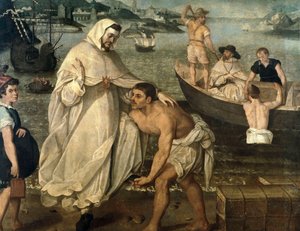 Saint Peter Nolasque Embarks to Free Christian Captives Held Hostage by Moorish Pirates