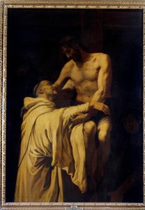 Christ taking Saint Bernard of Clairvaux (1090-1153) in his arms by Francisco Ribalta