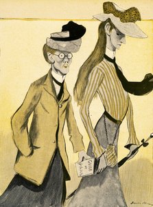 A young English Woman in France with her chaperone, 1903