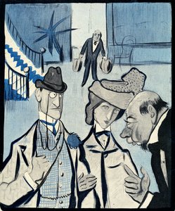 An English couple checking into a French Hotel, 1903