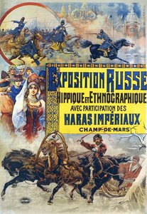 Poster Advertising a Show of Russian Horsemanship