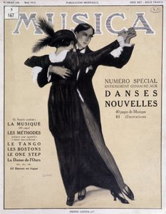 Numero special dances nouvelles (couple dancing the tango) - Illustration by Francisco Javier Gose in 