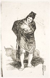 Andalusian Smuggler with Bull by Francisco de Goya