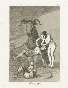 Trials (Los Caprichos) by Francisco de Goya