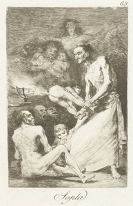 Blow (Los Caprichos) by Francisco de Goya