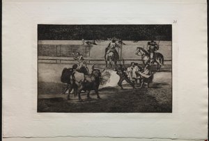 Bullfights: Banderillas with Firecrackers by Francisco de Goya