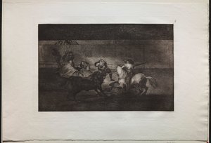 Bullfights: The Death of Pepe Illo (3rd Composition) by Francisco de Goya