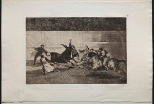 Bullfights: The Death of Pepe Illo 2nd Composition by Francisco de Goya
