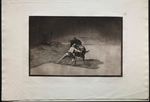 Bullfights: The Famous Martincho Places the Banderillas Playing the Bull with the Movement