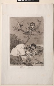 Caprichos: All Will Fall by Francisco de Goya